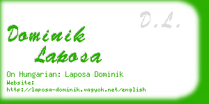 dominik laposa business card